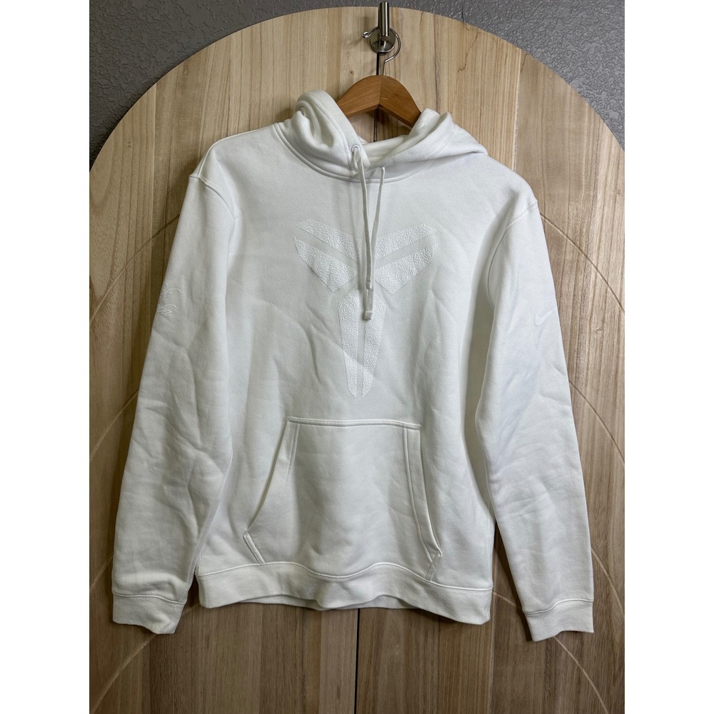 Nike Kobe Bryant black Mamba halo Mentality‎ White Hoodie Pullover Size M